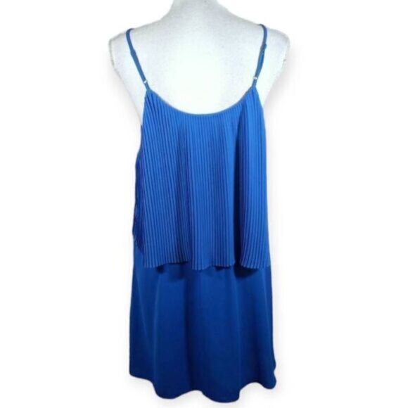 MOSSIMO BLUE PLEATED DRESS SZ.M EUC. - Picture 3 of 6